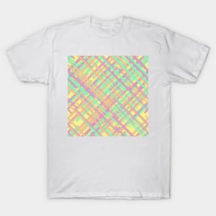 Patter Color Diagonal Line T-Shirt